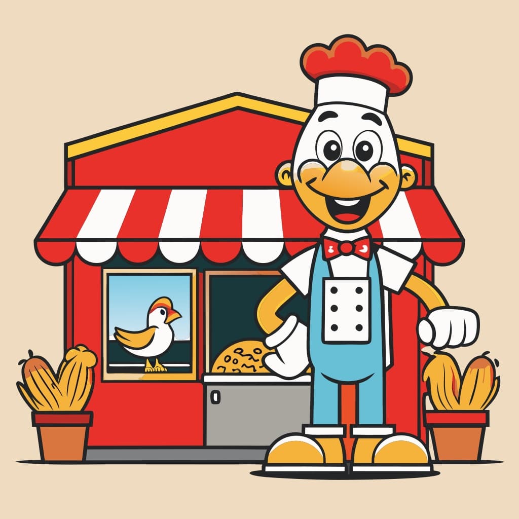 Elegant Whisk and Leaf Food Logo