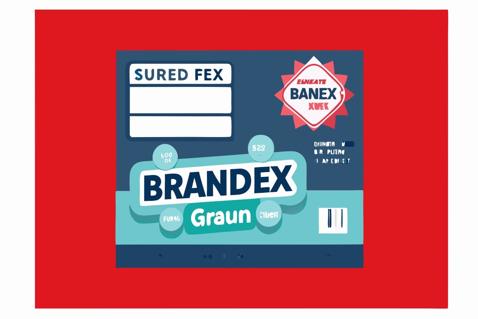 Blue Minimalist Packaging Label Design