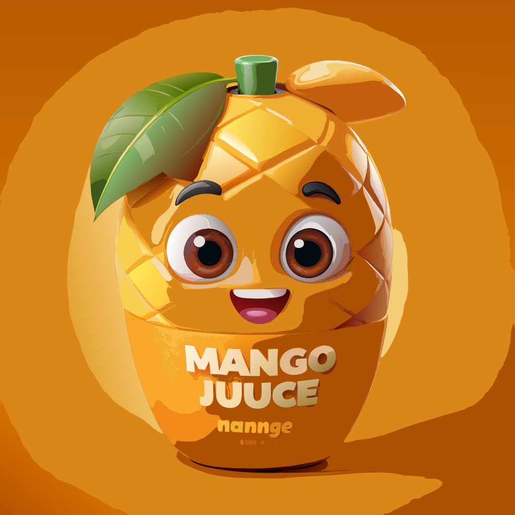 Mango Juice Jar Packaging Design