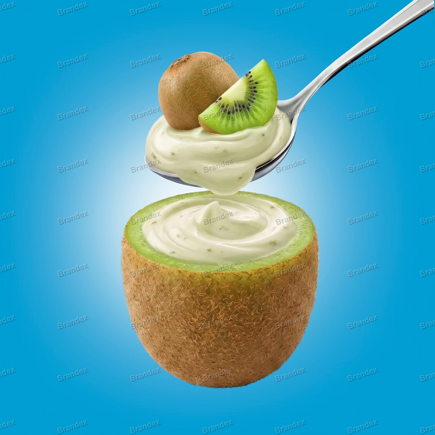 Kiwi with Ice Cream