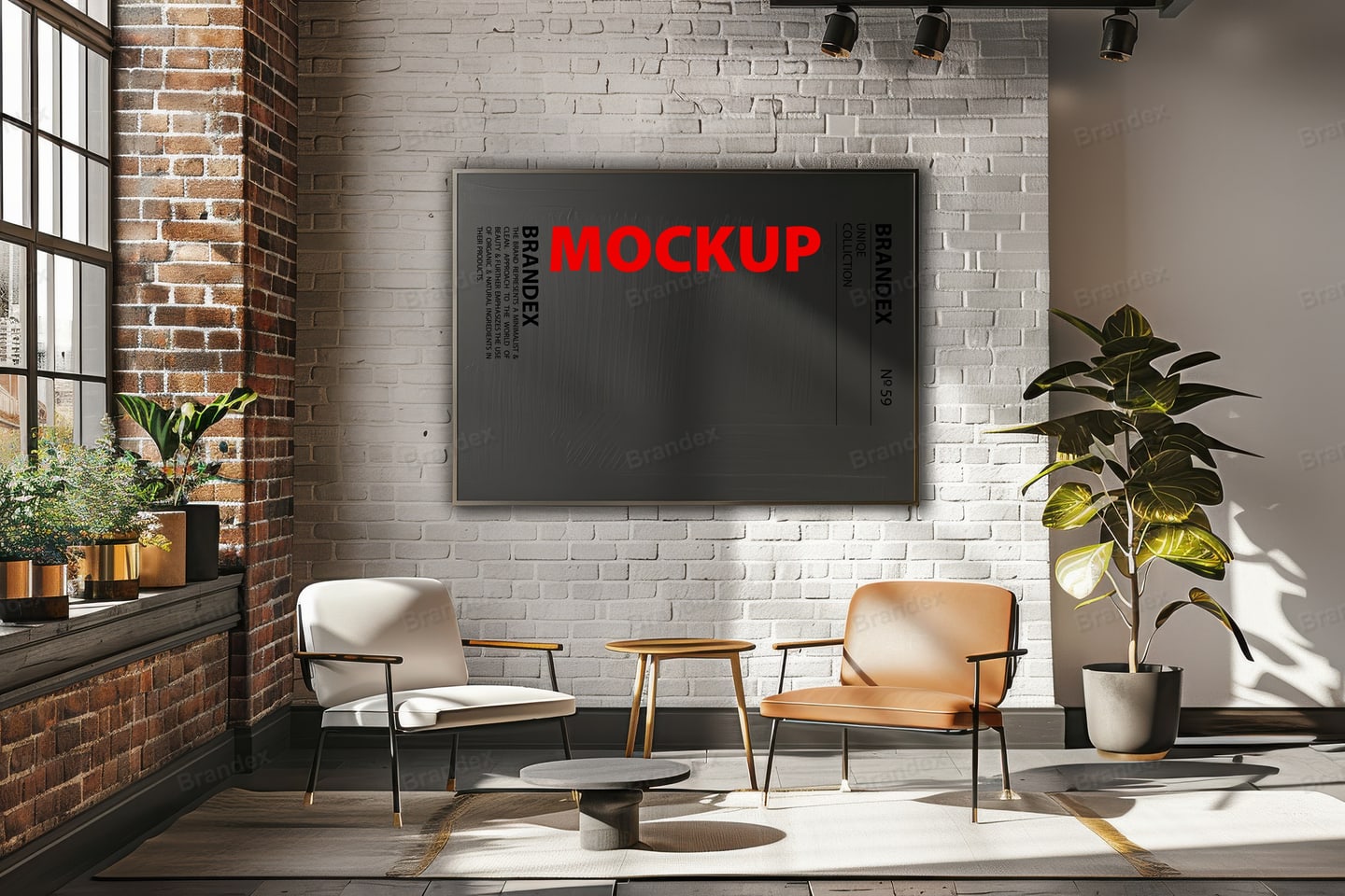 Photorealistic Smart Object Signage Branding Display Mockup