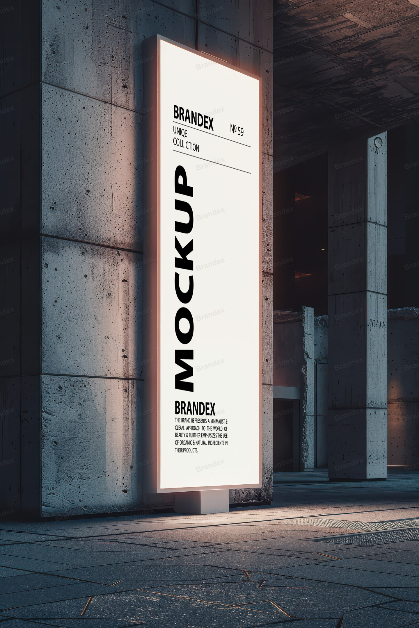 Photorealistic Outdoor Urban Signage Mockup for Branding Display