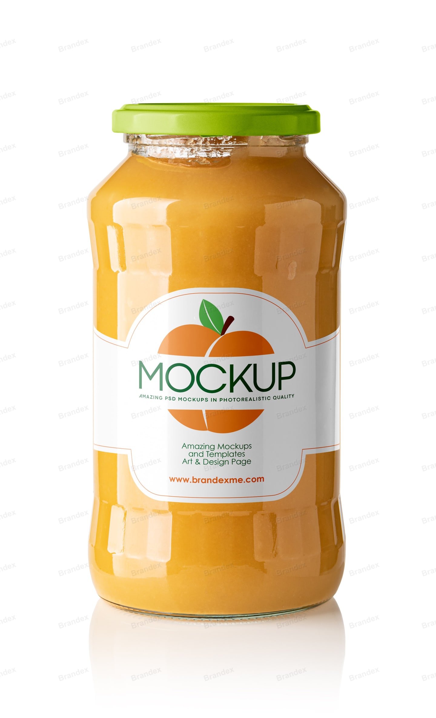 Premium Glass Preserve Jar – Organic Jam and Fruit Spread Mockup