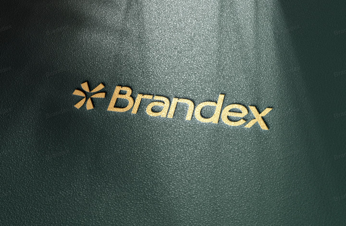 Photorealistic Logo Mockup Textured Background Brand Identity Presentation