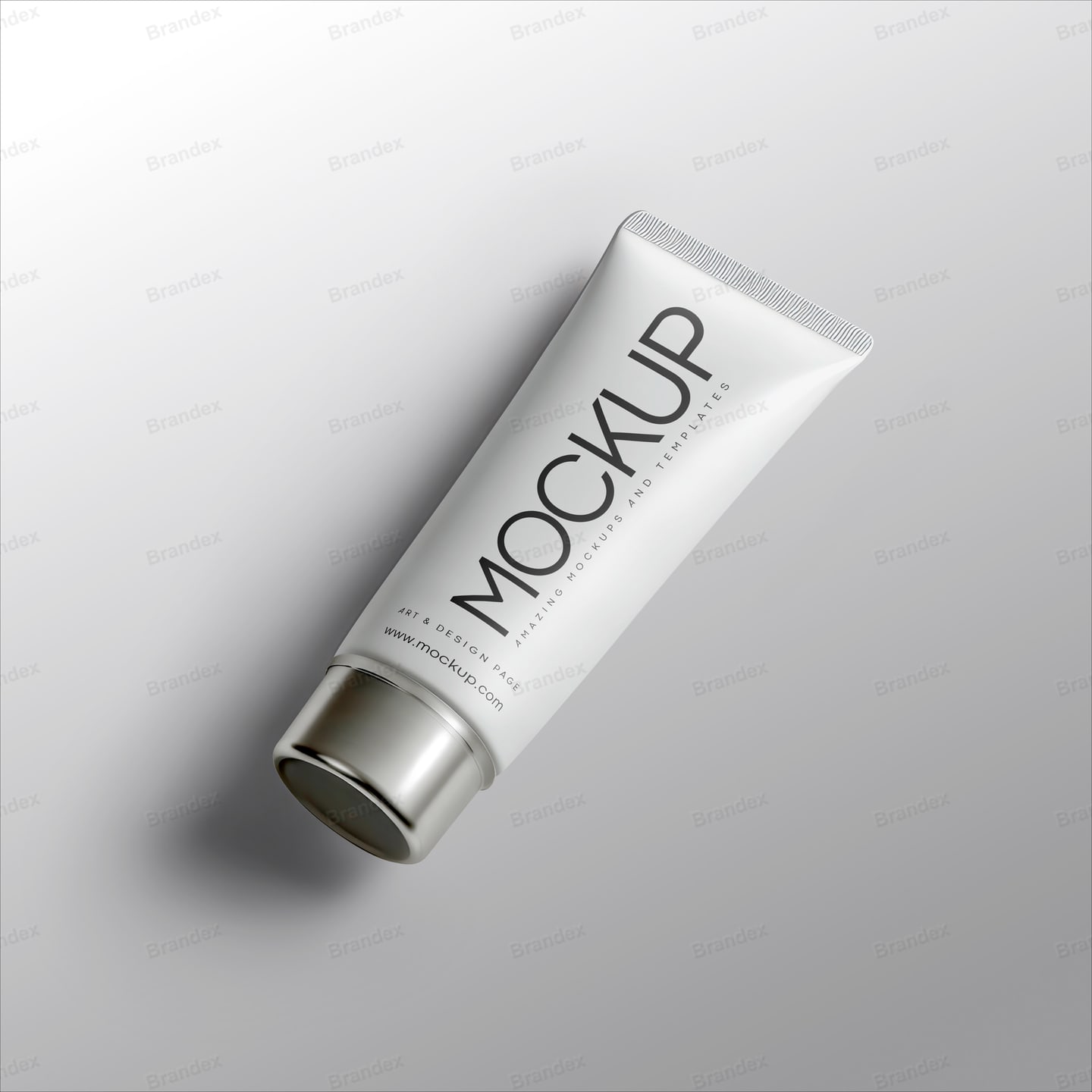Photorealistic Tube Packaging Mockup Front View