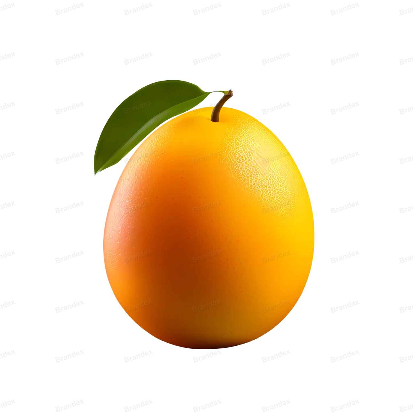 Fresh Mango Fruit - Isolated PSD with High-Resolution Texture (1)