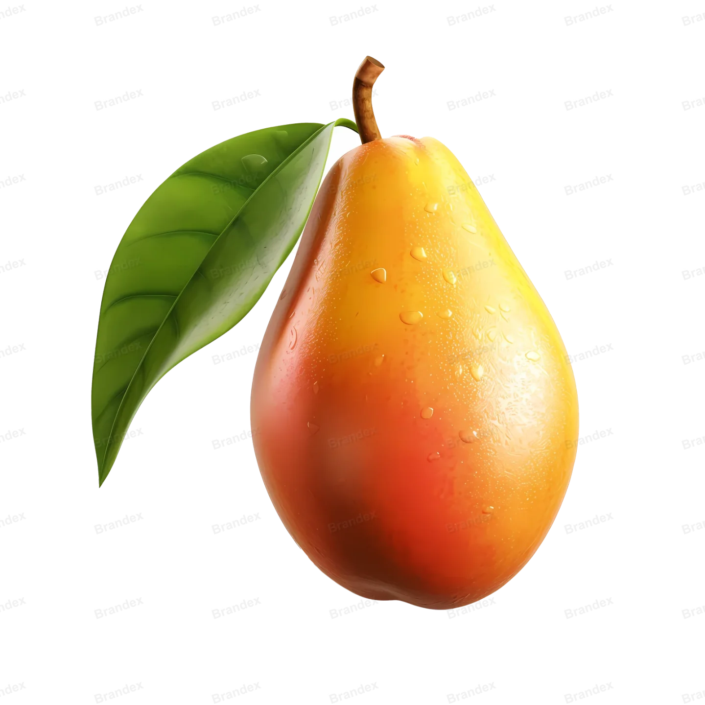 Fresh Mango Slice - Isolated PSD with High-Resolution Texture (4)