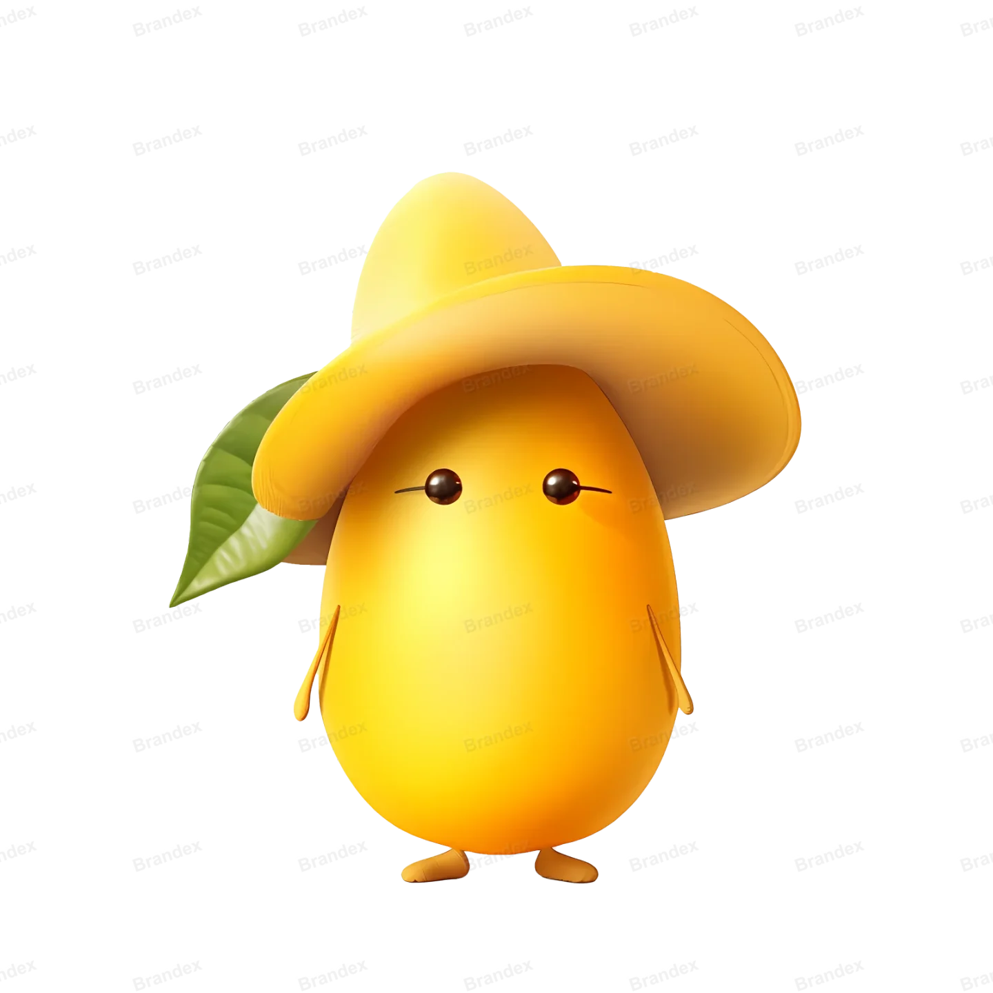 Fresh Mango Fruit - Isolated PSD Composition