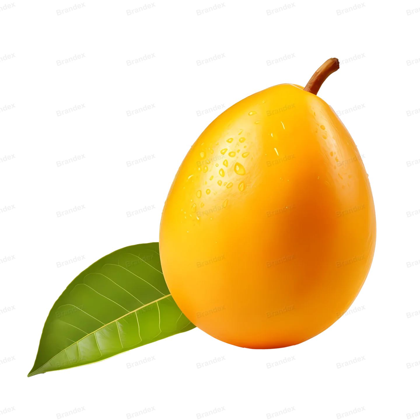 Fresh Mango Slice - Isolated PSD with High-Resolution Texture (13)