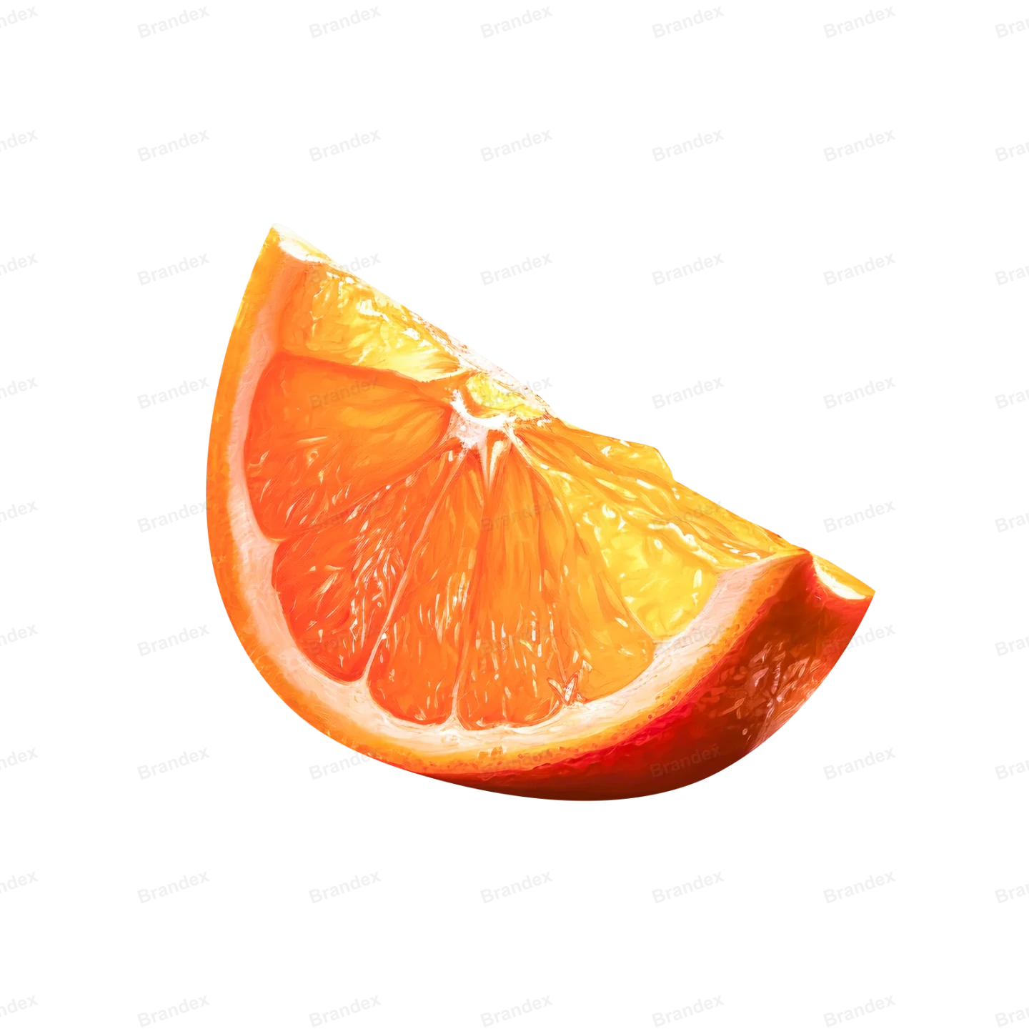 Fresh Orange Fruit Slice - Isolated PSD Cutout