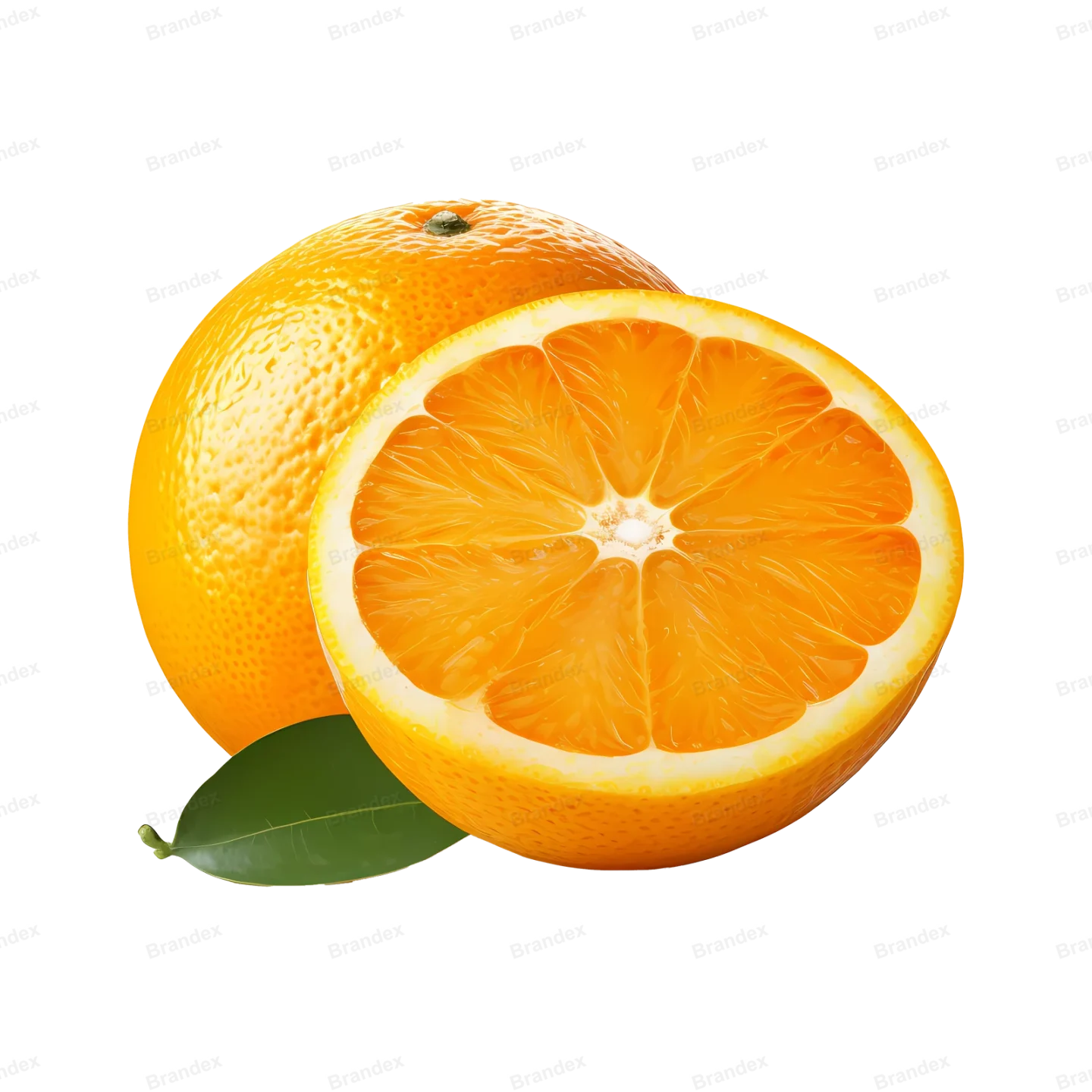 Fresh Orange Fruit - Isolated PSD with High Detail (1)