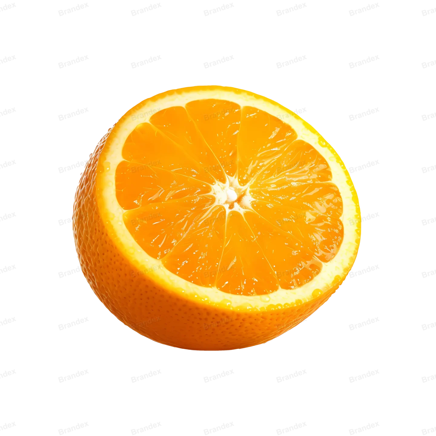 Fresh Orange Fruit Slice - Isolated PSD