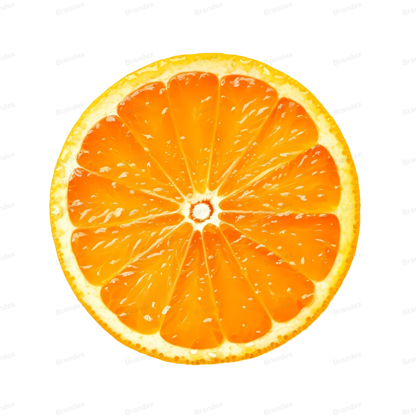 Fresh Orange Fruit - Isolated PSD on Transparent Background (2)