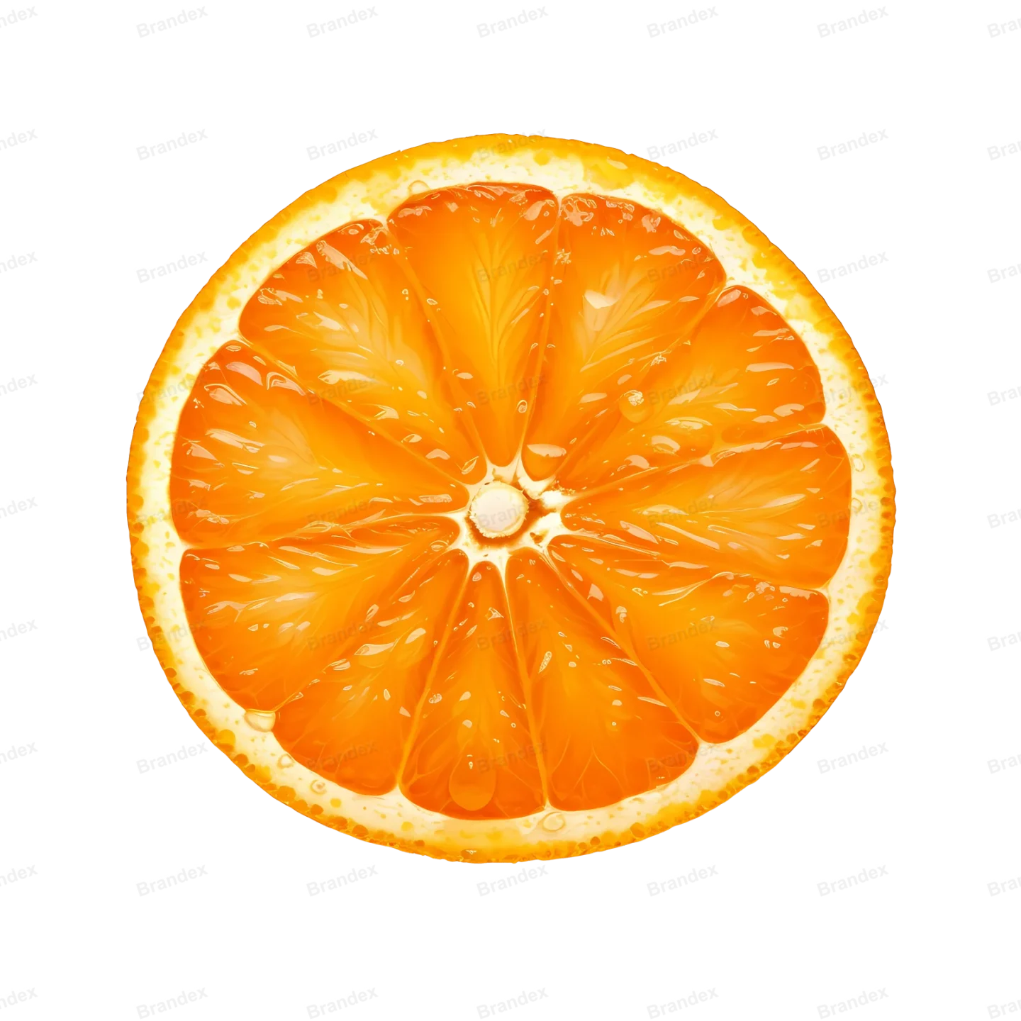 Juicy Orange Fruit - Isolated PSD on Transparent Background