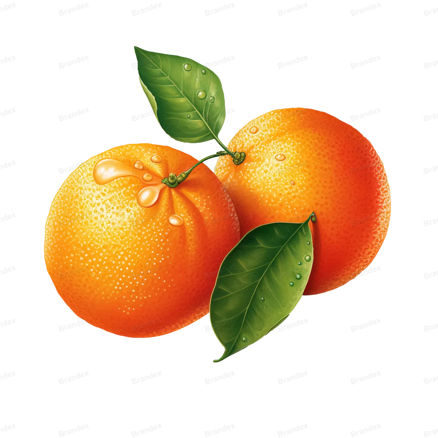 Fresh Orange Fruit - Isolated PSD on Transparent Background (8)
