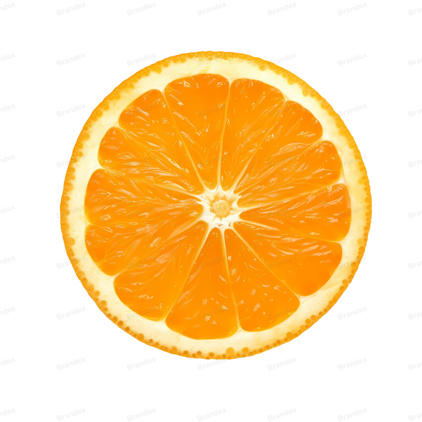 Fresh Orange Fruit - Isolated PSD with High Res Texture