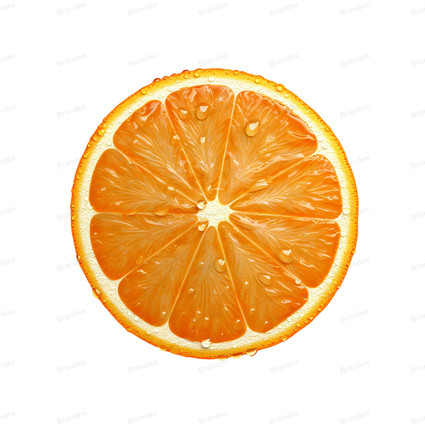 Fresh Orange Fruit Isolated PSD - High Resolution