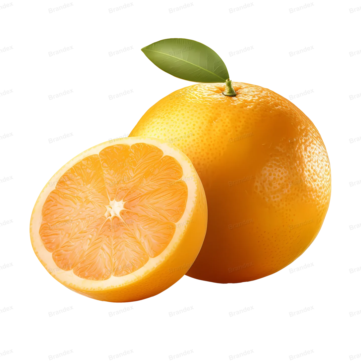Fresh Orange Fruit Isolated PSD - High Resolution (1)