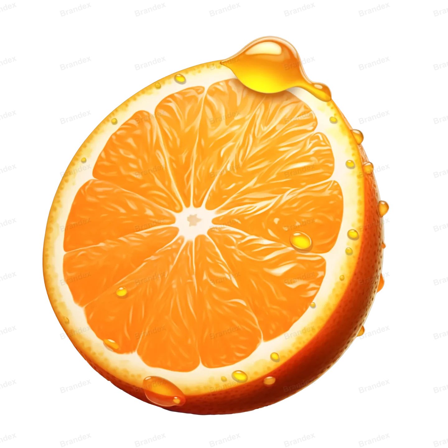 Fresh Orange Fruit - Isolated PSD on Transparent Background (28)