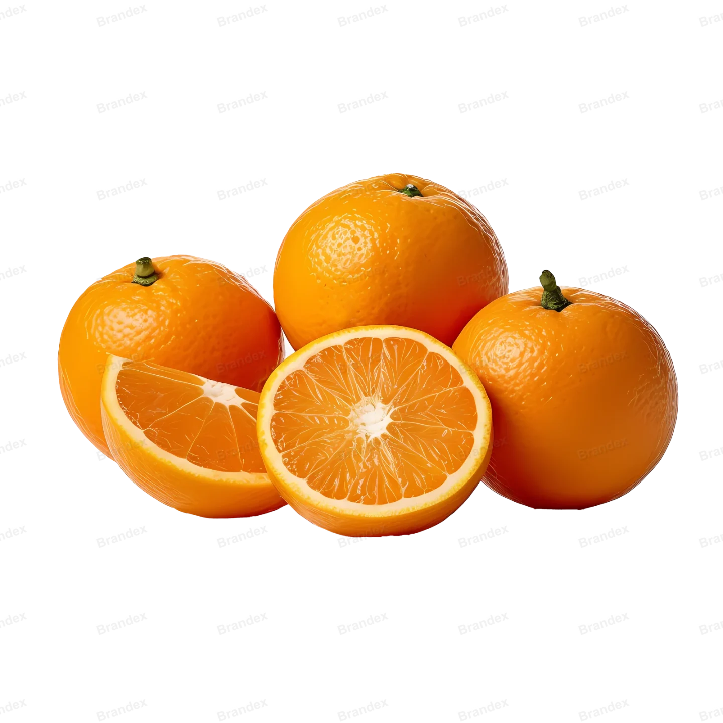 Fresh Orange Fruit Slice - Isolated PSD (10)
