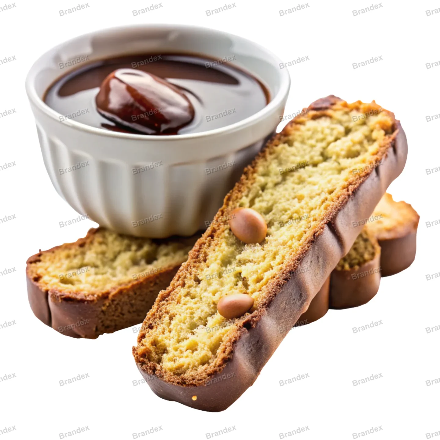 Almond Biscotti - Isolated PSD on Transparent Background