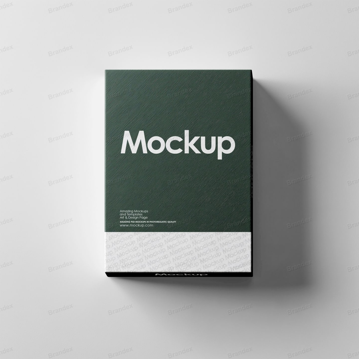 Minimalist Dark Green Packaging Box Mockup