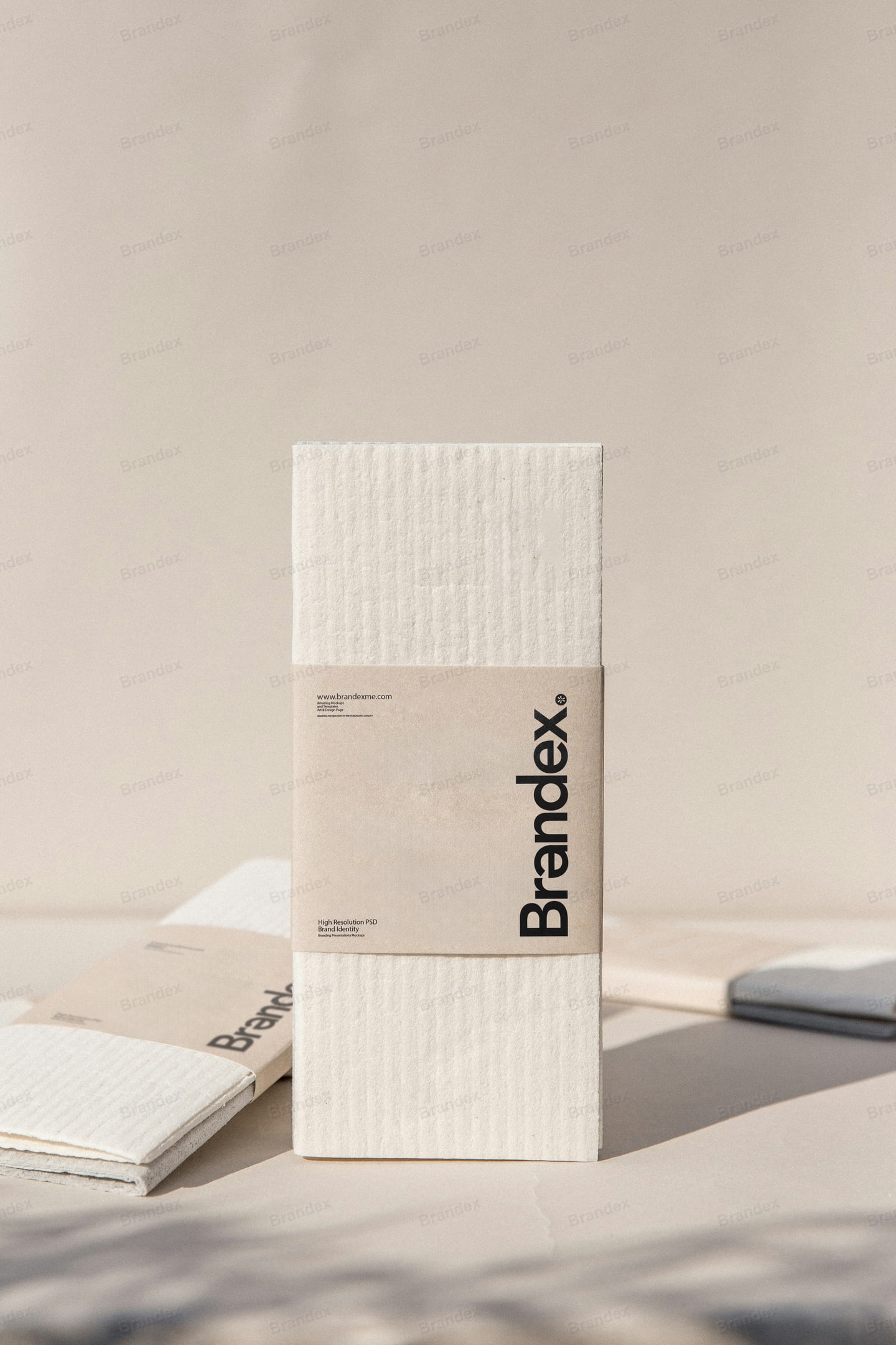 Brandex 3D Box Packaging Mockup Photoshop PSD Download