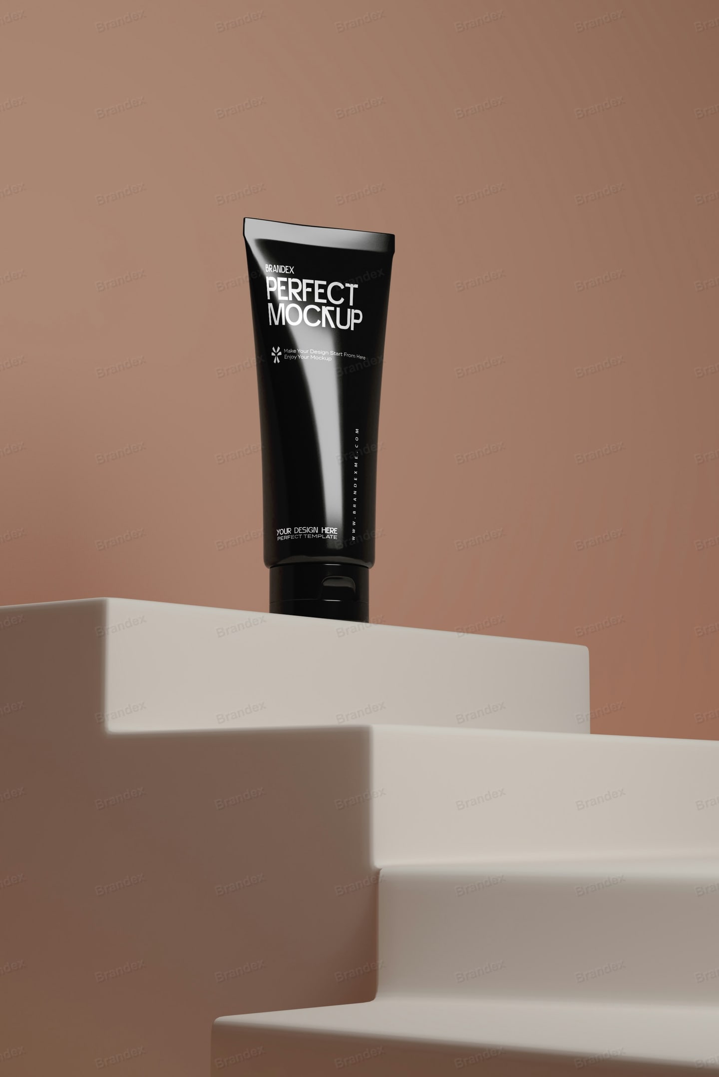 Brandex Cosmetic Product Packaging Mockup PSD Editable for Branding