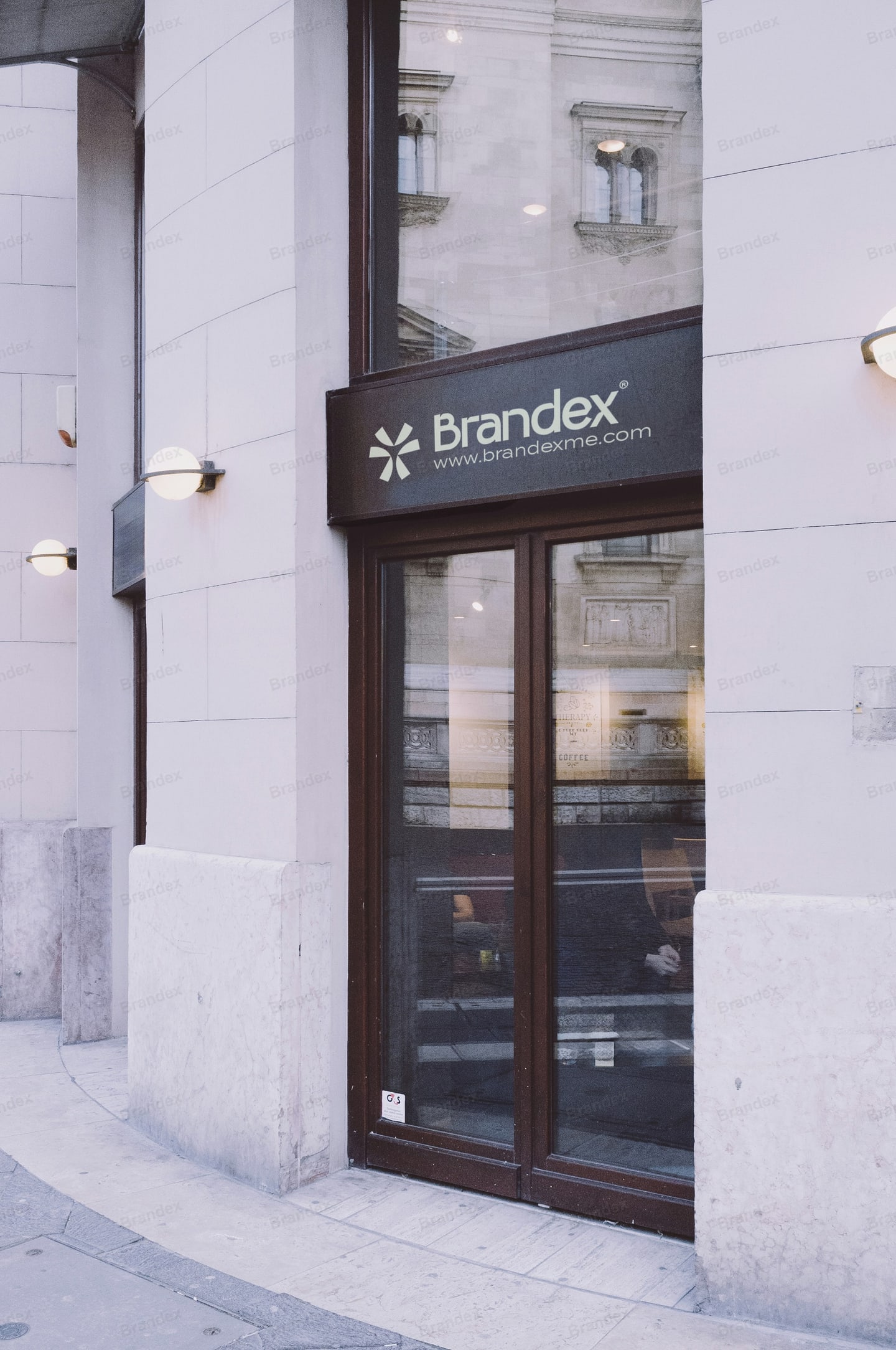 Photorealistic Urban Street Storefront Signage Mockup