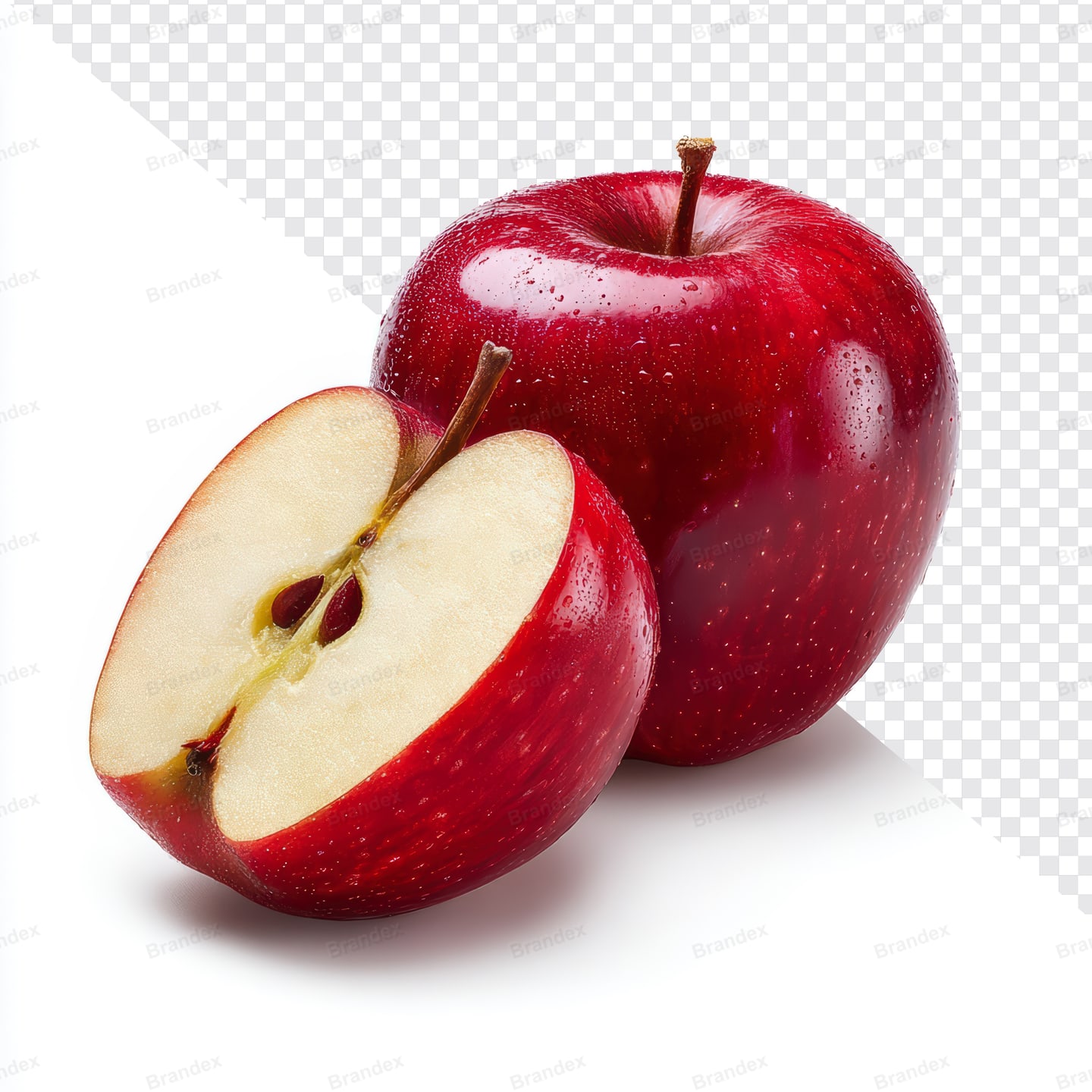 Glossy Red Apple